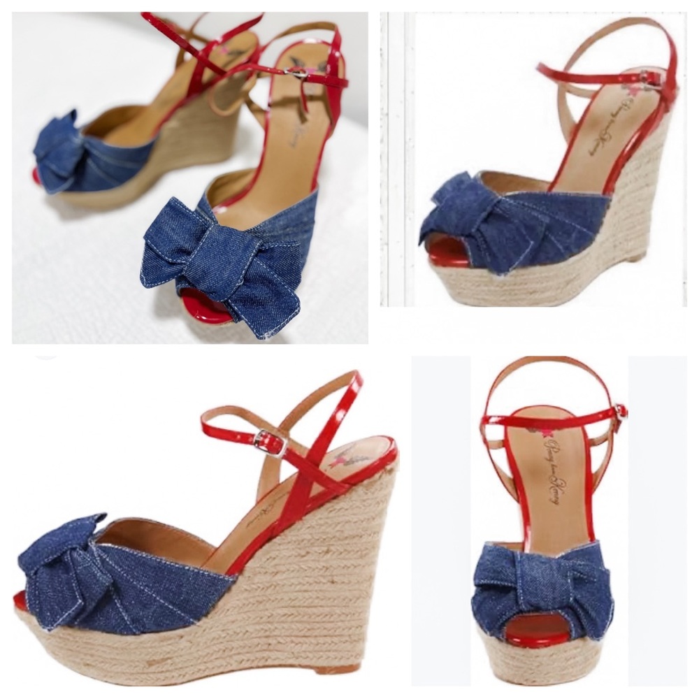 NEW ANTHROPOLOGIE Penny Loves Kenny Women’s Wedge Platform Espadrilles Sandals